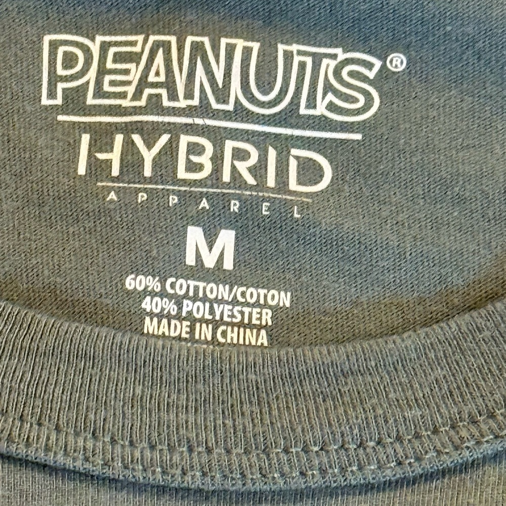 Hybrid Peanuts Charcoal Gray T-shirt Peanuts gang in costume Medium - Picture 8 of 8